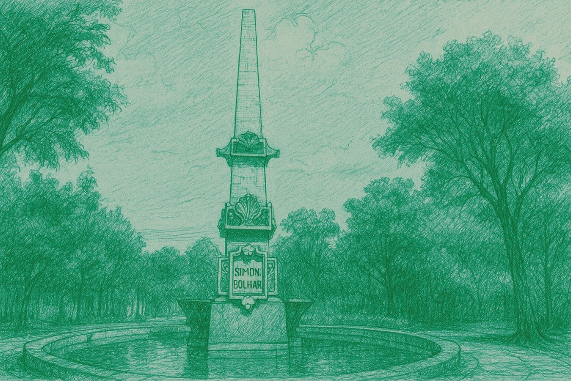 Simón Bolívar statue in Polanco