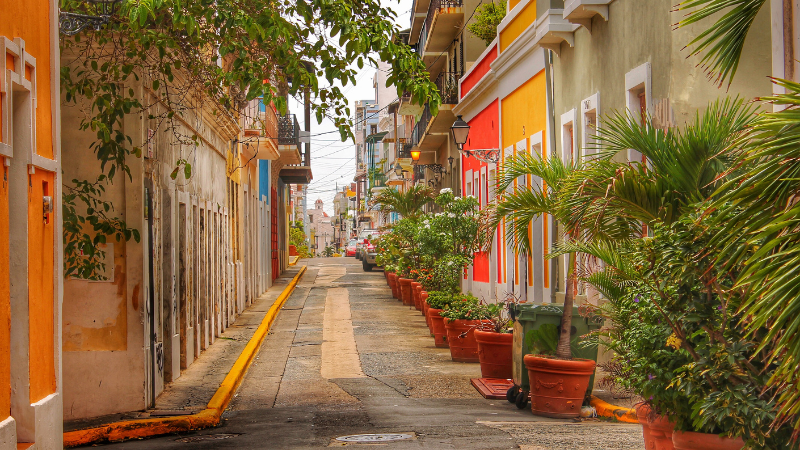 Old San Juan colorful street